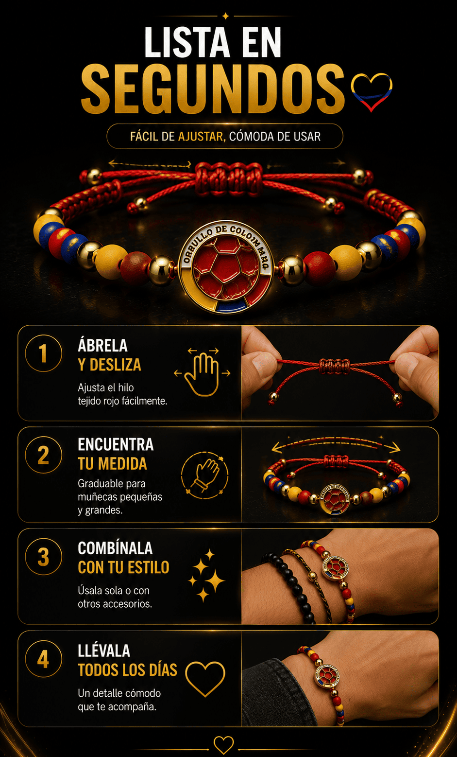 Tricolor™ Pulseras