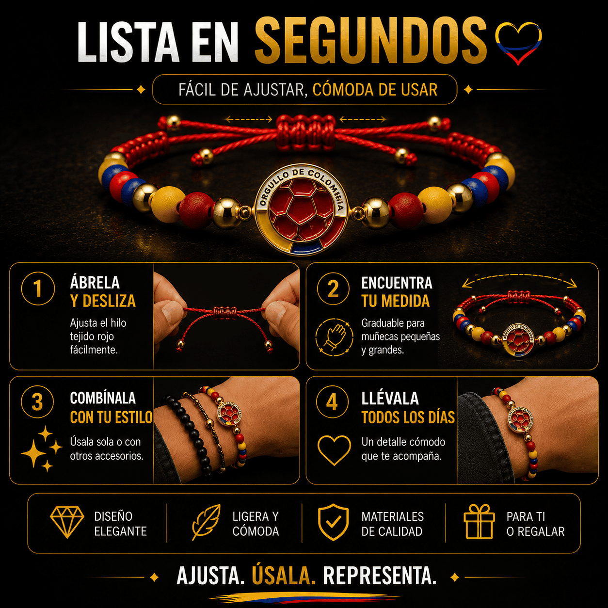 Tricolor™ Pulseras