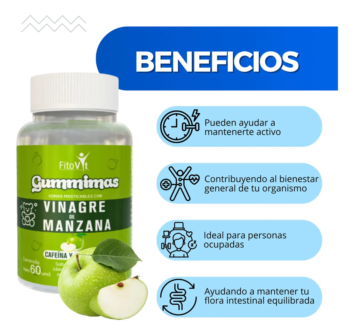Nuevas Gomitas Vinagre de Manzana