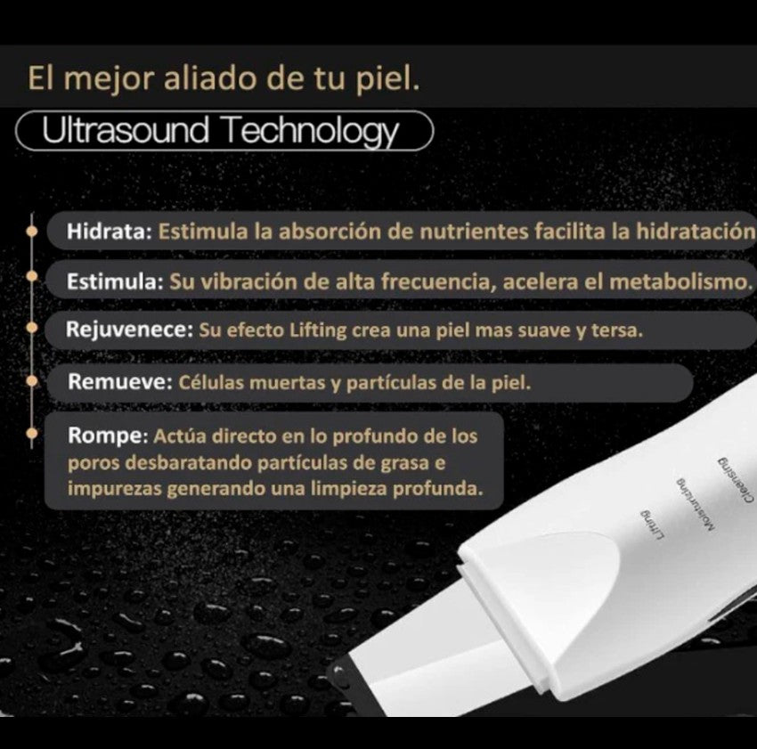 Nuevo Limpiador Facial Ultrasónico