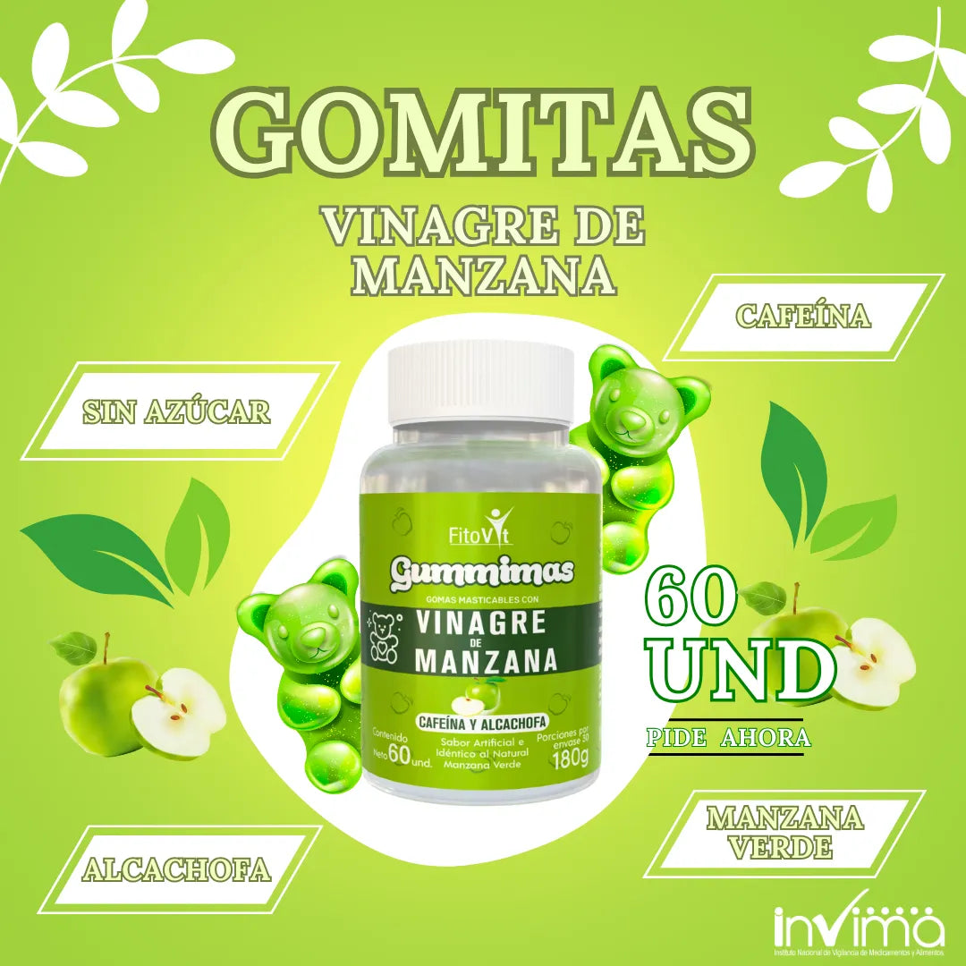 Nuevas Gomitas Vinagre de Manzana