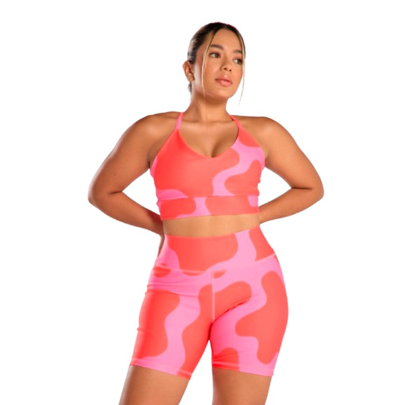 Nuevo Set deportivo top + Short pink glow
