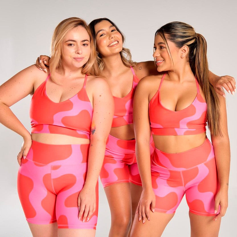 Nuevo Set deportivo top + Short pink glow